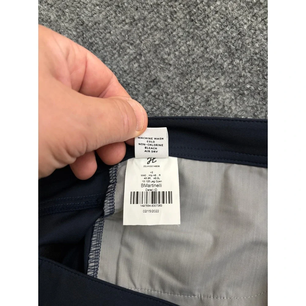 J. Hilburn BJM Performance Navy Blue Tech Pants Mens Size 40 22JHI0014838 NWT
